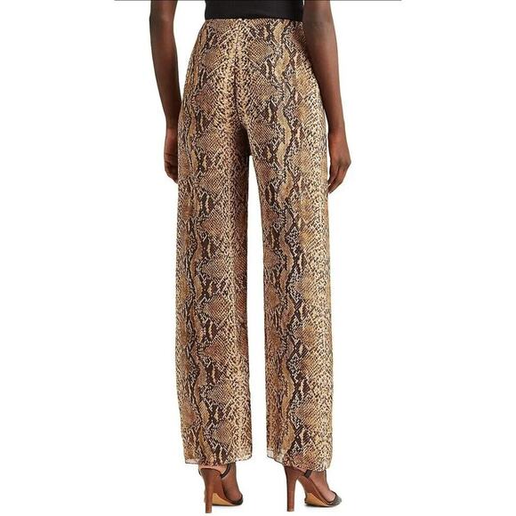 Ralph Lauren Collection Purple Label Snakeskin Silk Palazzo Pants Trousers 8 $2k - Picture 8 of 10